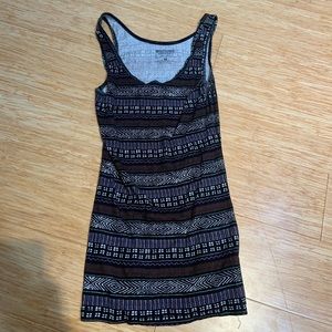 black multicolored aztec tribal print tank top